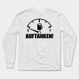 Fill up on beer speedometer (black) Long Sleeve T-Shirt